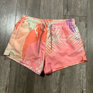 Boardies mens swim shorts Neon tree leaves S